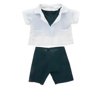 Mikinona Ensemble Costume Docteur 3 Pièces pour Ours en Peluche 25 Cm Vêtements en Tissu Doux Tenue Peluche pour Jeux de Rôle Éducatifs Garçon et Filles Déguisement Animaux Garçon Fille