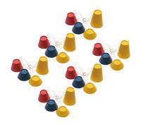 Mikinona Ensemble De 6 Golf Rubber Tees with Multiple Heights Unbreakable Colored Stands for Driving Range Mat Training Home and Outdoor Use