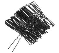 Mikinona Épingle à Cheveux En u En Métal Noir 50 Pcs 6 Cm Pour Chignon Femme Usage Quotidien Et Fête