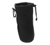 Mikinona Étui De Protection Antichoc Étanche pour Objectif D'appareil Photo XL, Pochette De Rangement Portable pour Photographes, Matériau Résistant Et Léger, Sacoche De Voyage Noire