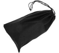Mikinona Étui Souple Anti-Rayures pour Lunettes de Ski 24X15 CM en Microfibre Noire Paquet à Cordon Léger et Fin pour Rangement et Protection de Lunettes de Soleil Lecture Voyage et