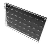 Mikinona Étui Transparent pour Médiators de Guitare Acoustique et Électrique, Boîte de Rangement Compacte Compartiments Individuels, Support Mural 325x215x22 Mm, Organisateur Pratique