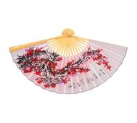 Mikinona Éventail Pliant Chinois Décor Mural Géant en Papier Bambou | Fan Decor, à Suspendre Murale Facile, Style Vintage Chinois, Décor Photo et Scène Mariage