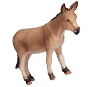 Mikinona Figurine D'âne en Plastique Réaliste, Modèle d'animal de Ferme Debout, Décoration Miniature pour Bureau et Jardin, Animalier Léger et Résistant, Collection Décorative