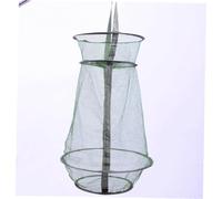 Mikinona Filet de Pliable avec Verrou Nasse à Crevettes et Crabes Portable Piège à Poissons Maille Nylon Trappe Automatique à Ressort