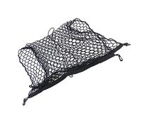 Mikinona Filet De Rangement Élastique pour Coffre De Voiture Nylon Noir Organiseur De Bagages avec Crochets Auto-bloquants pour Vos Objets Place Lors De Vos Trajets