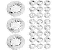 Mikinona Filets à Cheveux Invisibles Élastiques Noirs pour Chignon 20 Pouces Lot de 150 Pièces Maintien Professionnel pour Danse Restauration et Coiffures Quotidiennes