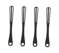 Mikinona Fouet à Œufs Manuel 4 Pièces en Métal Inoxydable, Mousseur à Lait, Mélangeur Portable pour Pâtisserie Cuisine Maison