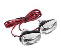 Mikinona Gicleurs de Lave-glace Universels pour Voiture et Camion Leds Bleues, Design Plastique Solide, Kit 2 Pièces pour Nettoyage du Pare-brise en Conduite