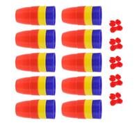 Mikinona Gobelets Magicien Grand Format Balles Magiques pour Tours de Magie Accessoire Gadget pour Garçon et Filles et Adolescents Fêtes et Spectacles Familiaux