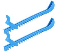 Mikinona Housses de Protection pour Patins à Glace Bleu, Couvre-Lames Résistants à l'usure, Paire Portable pour Patins de Hockey et Patinage Artistique, Accessoires Indispensables