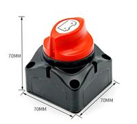Mikinona Interrupteur Isolateur Batterie Coupe-circuit Principal pour Voiture Bateau Camion Moto Van Rv Installation Facile et Compact