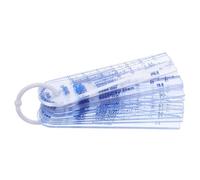 Mikinona Jauge d'Épaisseur Plastique Mesureur de Jeu Forme de Coin Outil de Mesure Portable pour Inspection Portes Coupe-feu et Applications Ingénierie