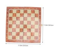 Mikinona Jeu Échecs Bois Coffret Portable pour Garçon Fille et Familles Échecs Dames et Jacquet Bois et Transportable pour Loisirs et