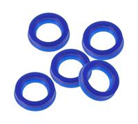 Mikinona Joint Torique de 5 Pièces pour Pompe de Cric Hydraulique, Accessoires de Réparation de Cric de Sol, Joints D'huile pour Vérin Horizontal, Kit Bleu 17x17x4 Mm, Outil de Maintenance