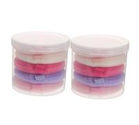 Mikinona Kit Beauté 2 Boîtes de Houppettes de Maquillage Flocage Éponges de Maquillage Visage Finition Naturelle Houppettes à pour Femmes Application Douce Couleur Aléatoire