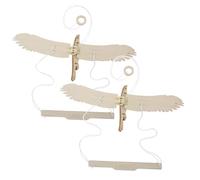 Mikinona Kit D’Oiseaux en Bois Soi-Même 2 Pièces - Scientifique Éducatif pour Garçon et Filles Projet DIY Suspendu Développement Motricité Fine et Coordination Œil-Main Activité Ludique