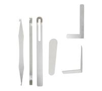 Mikinona Kit D’Outils de Réparation pour Saxophone Argenté Accessoires Complets pour Instruments à Vent Outils Pratiques pour Entretien et Maintenance Usage Professionnel et Amateur