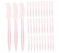 Mikinona Kit De 100 Mini-peignes À Sourcils Pour Mascara Brosses À Pour Séparer Les Après Les Avoir Recourbés Couleur Aléatoire