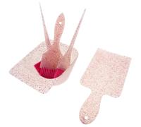 Mikinona Kit de Teinture Cheveux avec Bol et Pinceaux Résistants Aux Éclaboussures Planche de Balayage Précise pour et Particuliers Outils pour Mèches