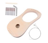Mikinona Kit DIY Harpe Lyre Bois pour Garçon Fille Cordes Éducatif et Ludique Instrument de Musique Original pour Éveil Musical