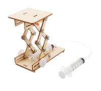 Mikinona Kit Éducatif Hydraulique Bois pour Garçon Fille Puzzle Manuel Jeu Scientifique Pression Levage Créatif pour Garçons et Filles Activité Apprentissage Stem