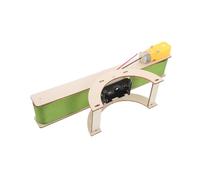 Mikinona Kit Éducatif Stem pour Garçon Fille Ceinture de Transmission Électrique Bois de Construction DIY pour Élèves Outil Pédagogique Interactif pour Apprentissage Scientifique et