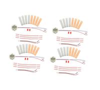 Mikinona Kit Scientifique de Batterie de Fruits 4 Pièces Horloge Électronique, Kit D'expérimentation Scientifique Éducatif pour Garçon et Filles, d'apprentissage à Domicile en Électricité