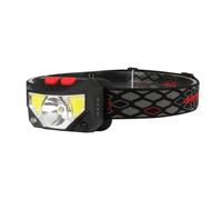 Mikinona Lampe Frontale LED Rechargeable USB avec Lumière Rouge pour Course à Pied Légère et Multifonction Capteur de Mouvement et Mode Induction pour Sport et Sécurité Extérieure