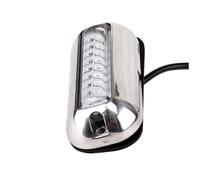 Mikinona Lampe LED Acier Inoxydable avec LED Lumière Flottante Étanche pour Ponton et Bateau Éclairage Marin Bleu