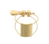 Mikinona Ligature Saxophone Alto Acier avec Fixation Rapide à Charnière Accessoire Compatible pour Bec Saxophone et Clarinette Installation Facile pour Musiciens