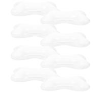 Mikinona Lot de 10 Ballons Décoratifs d'Os Taille Standard en Latex Résistant Blanc pour Fête d'Anniversaire d'Animaux Décoration Intérieure et Extérieure Accessoires Photo Festifs