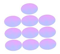 Mikinona Lot de 10 Films Gel Éclairage Coucher De Soleil pour Spots LED, Lumière D'ambiance Colorée, Feuilles Diffusion Lumière Pet Bleu Irisé 66 Mm, Accessoires Photo Créatifs pour Studio Et Fêtes