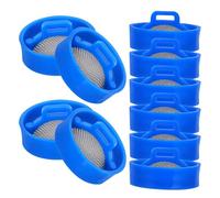 Mikinona Lot de 10 Filtres Vanne D’arrivée D’eau pour Lave-linge Automatique en Acier Inoxydable, Crépine Maille Fine Résistante, Kit pour Entretien Machine à Laver, Usage Quotidien Solide