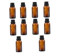 Mikinona Lot De 10 Flacons Distributeurs De Parfum En Verre Petits Flacons À Bille Avec Bouchon Compte-gouttes Conteneurs Portables