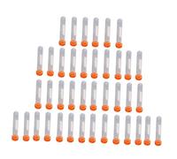 Mikinona Lot de 100 Tubes à Centrifuger 15 Ml en Polyéthylène Transparent Bouchons à Vis Fourniture de Test d'Analyse pour Laboratoire Usage Biochimie et Biologie Couleur Aléatoire