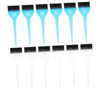 Mikinona Lot de 12 brosses à cheveux pour coloration et des cheveux peigne à huile cuit au four pour salon usage domestique brosses de coloration des cheveux