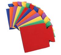 Mikinona Lot de 12 Manchons Isothermes pour Canettes 330ml en Néoprène, Isolateurs pour Bière, Soda et Vin, Antidérapants, Couleurs Variées Adaptés aux Activités en Plein Air