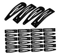 Mikinona Lot De 15 Pinces À Cheveux Simples Pinces Carrées Noires À Pression Pour Femmes