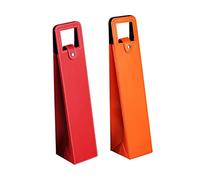 Mikinona Lot De 2 À Main en Cuir pour Vin Rouge À Offrir pour Les Fêtes Noël Les Anniversaires Les Célébrations Couleur Aléatoire