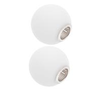 Mikinona Lot De 2 Abat-jours Globe En Verre De Remplacement G9, Abat-jour Boule En Verre Pour Suspension 80 Mm