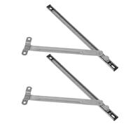 Mikinona Lot de 2 Barres de Sécurité Télescopiques en Acier Inoxydable 304 Verrou Réglable pour Fenêtres Coulissantes Battants Limiteur d'Ouverture 10 Pouces Installation sans Perçage