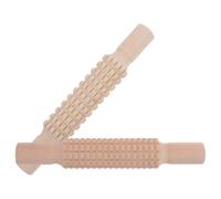 Mikinona Lot de 2 Bâtons à Rouler en Bois pour Pâte et Argile, Rouleaux à Gaufrer pour Poterie et Pâtisserie, Motifs Décoratifs, Petit Rouleau à Pâtisserie, Outil Créatif pour Garçon