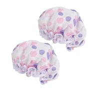 Mikinona Lot De 2 Bonnets De En Satin Confortables Et Décolorés Pour Femme Chapeau De Maquillage Bain Salle De Bain