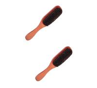 Mikinona Lot De 2 Brosses À Cheveux En Poils De Sanglier Avec Manche En Bois Et Peigne De Coiffure Outil De Beauté Pour Cheveux