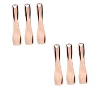 Mikinona Lot de 2 Cuillères à Crème Élégantes en Zinc pour Le Soin Des Yeux Le Massage Des Yeux Le Maquillage Lapplication Outil de Beauté Portable Finition Or Rose 3 Pièces