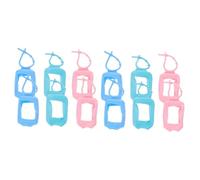 Mikinona Lot De 2 Étuis À Main En Silicone Pour Flacons De Parfum Compacts De 50 Ml Résistants À Lusure 6 Pièces X 2