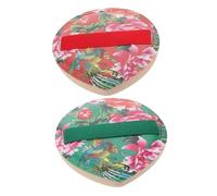 Mikinona Lot De 2 Grandes Houppettes De Maquillage Ultra Douces Pour Le Corps Houppettes Triangulaires Pour Fond De Teint Houppettes Humides Et Sèches Pour Le Maquillage