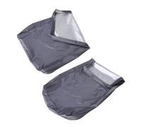 Mikinona Lot de 2 Housses de Protection Imperméables pour Tapis de Course 420D Tissu Oxford Gris 140 X 71 X 15 CM Couverture Étanche Anti-Poussière et UV pour Équipement Sportif Extérieur