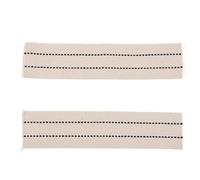 Mikinona Lot de 2 Mèches Épaisses en Coton Tressé 5 Cm X 22 Cm pour Lampes à Pétrole, Mèches de Rechange Adaptées aux Lanternes de Camping et Bougies Chauffe-Plat, Combustion et